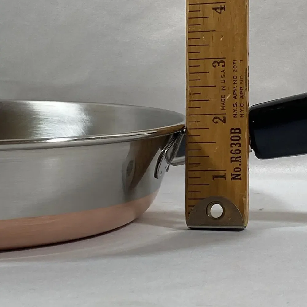 Revere Ware 9” Skillet Frying Pan Lid Copper Bottom Clinton 89 e Stainless Steel